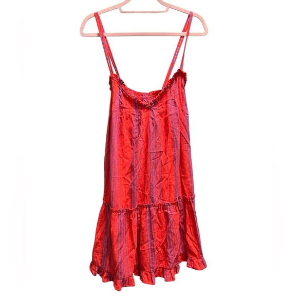 Universal thread red stripe cross strap dress - Picture 2 of 7